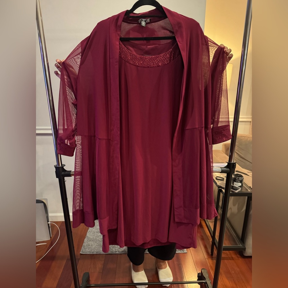 R&M Richards Merlot Dress Set